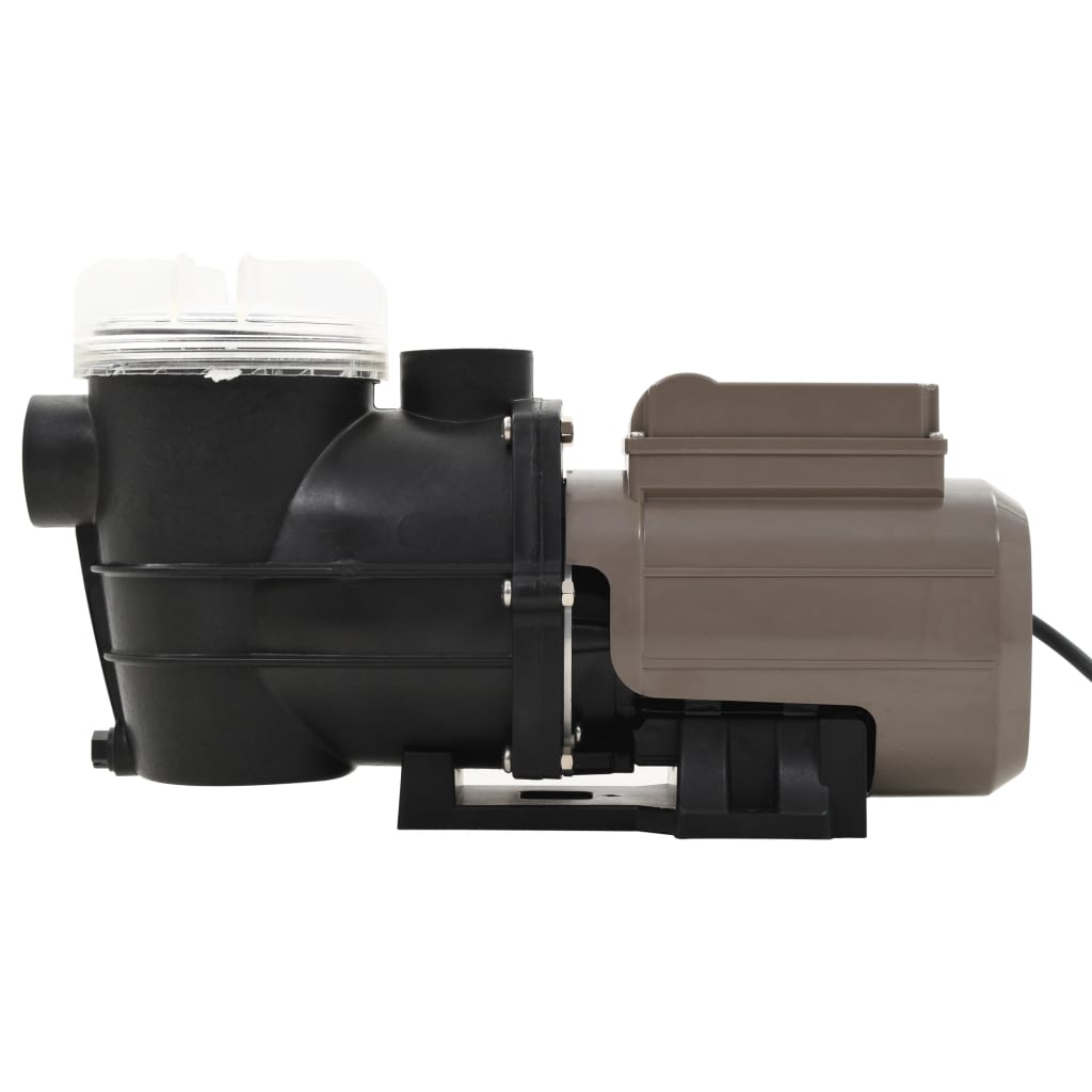 Bazénové Čerpadlo S Časovačem Černé 0,25 Hp 8 000 L/H