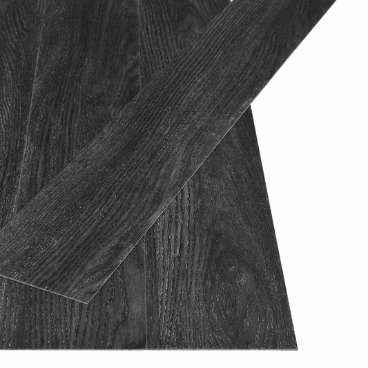 Samolepicí Podlahová Prkna Příroda 32 Pcs Antracit 4,46 M² Pvc