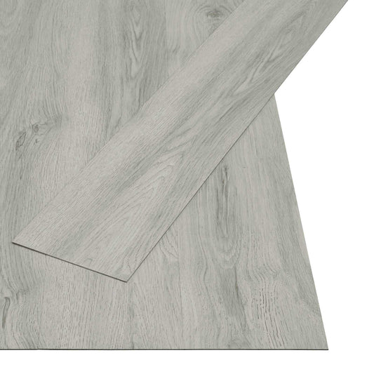 Samolepicí Podlahová Prkna 32 Pcs Světle Šedá 4,46 M² Pvc