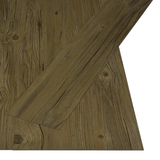 Samolepicí Podlahová Prkna Příroda 32 Pcs Hnědá 4,46 M² Pvc