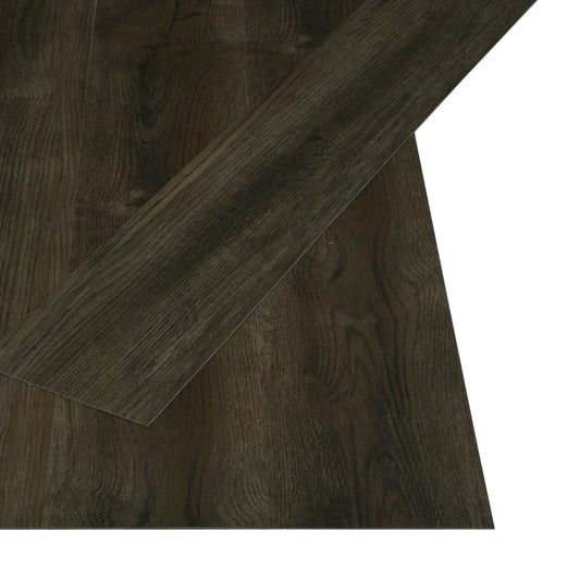 Samolepicí Podlahová Prkna 32 Pcs Tmavě Hnědá 4,46 M² Pvc