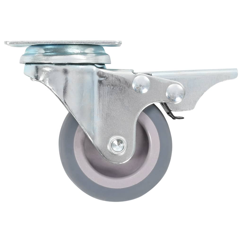 Otočná Kolečka S Dvojitou Brzdou 4 Ks 50 Mm