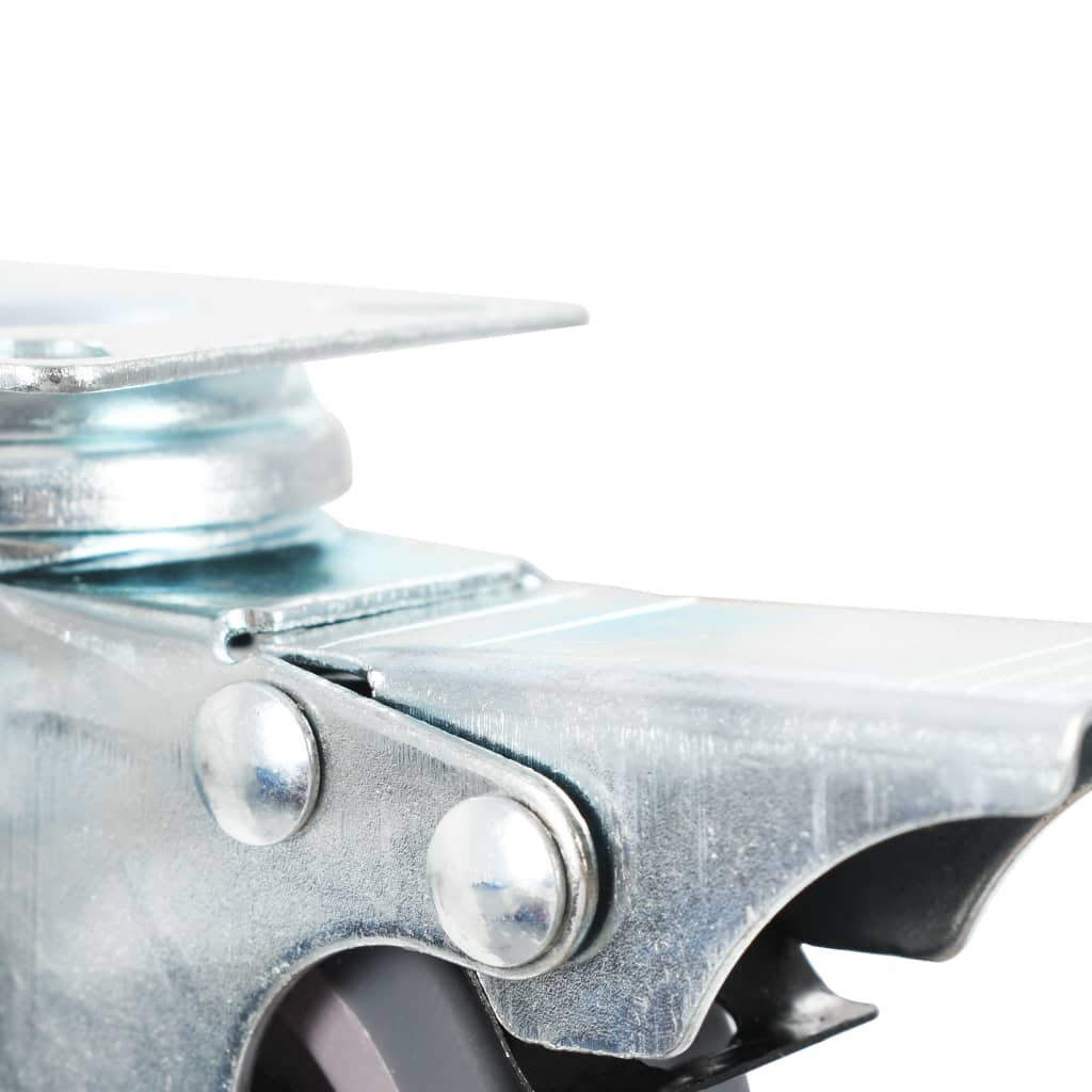 Otočná Kolečka S Dvojitou Brzdou 4 Ks 50 Mm