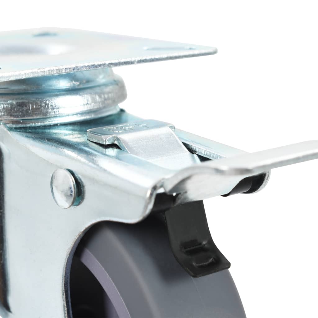 Otočná Kolečka S Dvojitou Brzdou 4 Ks 75 Mm