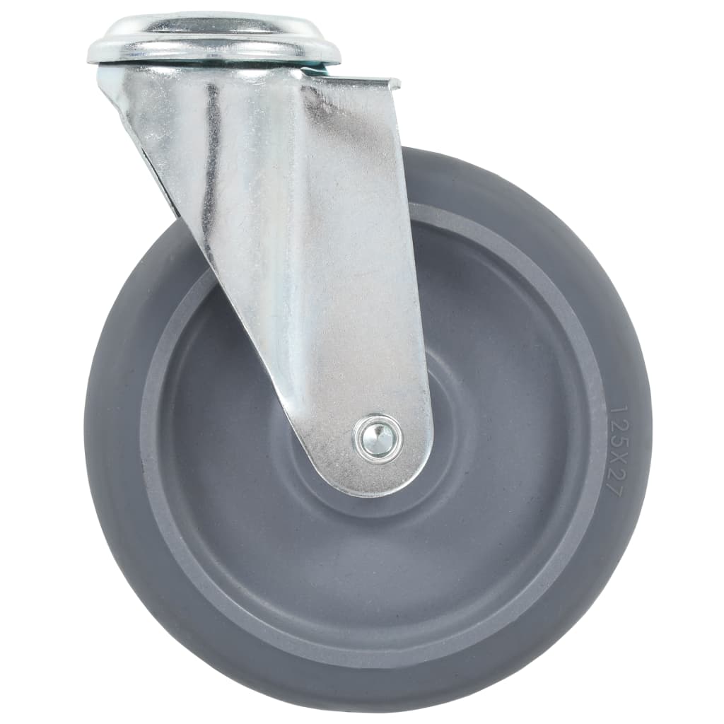 Otočná Kolečka S Otvorem Pro Šroub 4 Ks 125 Mm