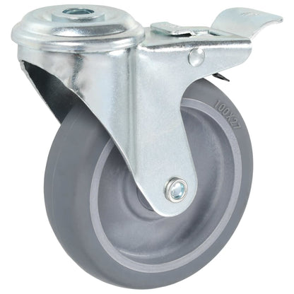Otočná Kolečka S Otvorem Pro Šroub 4 Ks 100 Mm