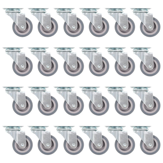 Otočná Kolečka 24 Ks 50 Mm