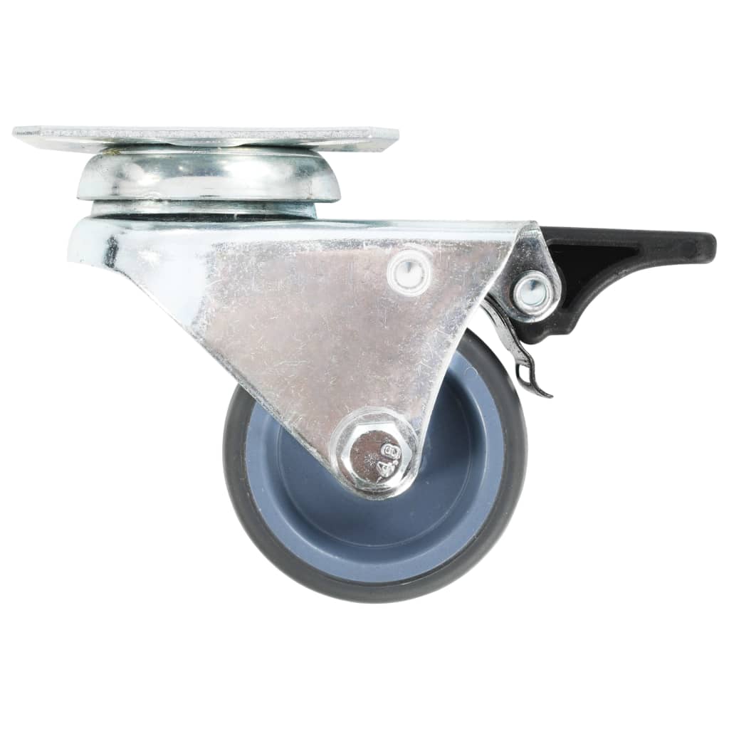 Dvojitá Otočná Kolečka S Dvojitou Brzdou 4 Ks 50 Mm