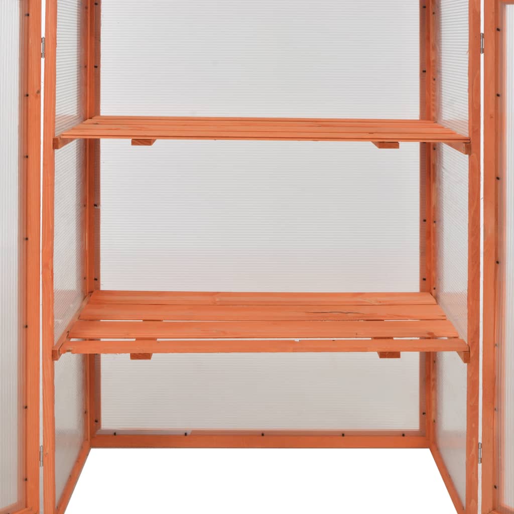 Skleník Dřevěný 75 X 47 X 109 Cm