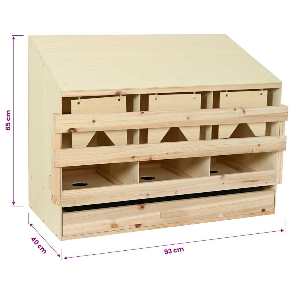 Snáškové Hnízdo 3 Boxy Masivní Borovice