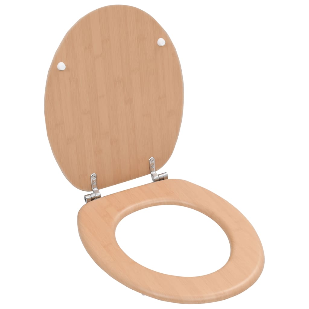 Wc Sedátko S Víkem Mdf Motiv Bambusu