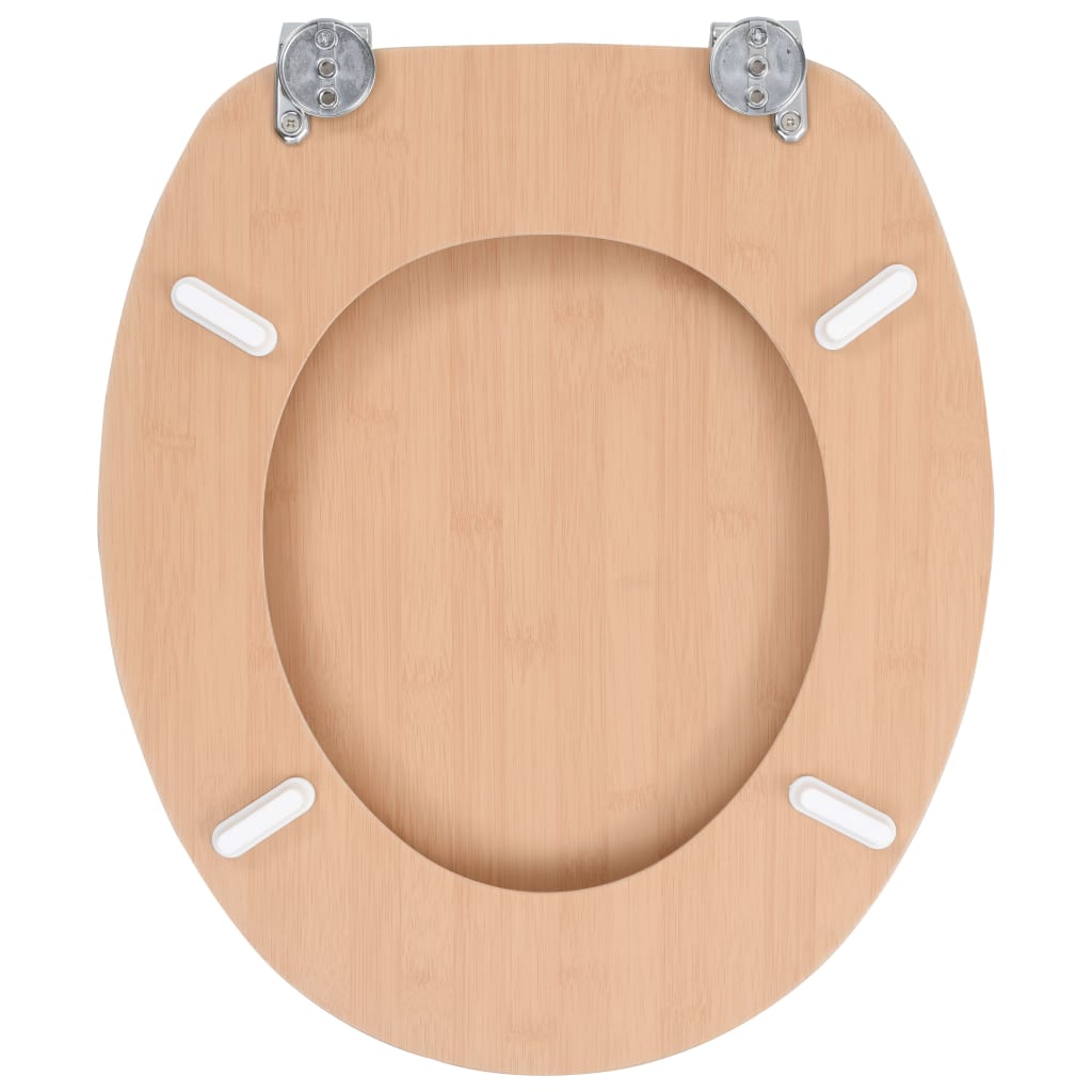 Wc Sedátko S Víkem Mdf Motiv Bambusu