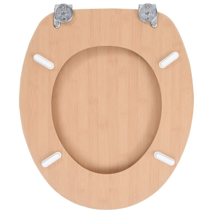 Wc Sedátko S Víkem Mdf Motiv Bambusu