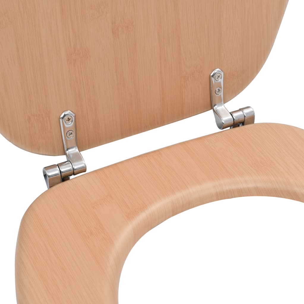 Wc Sedátko S Víkem Mdf Motiv Bambusu