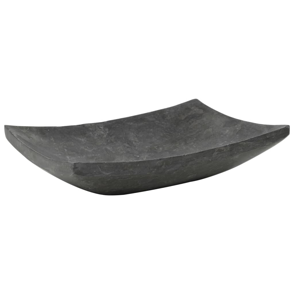 Umyvadlo 50 X 35 X 12 Cm Mramor Černé
