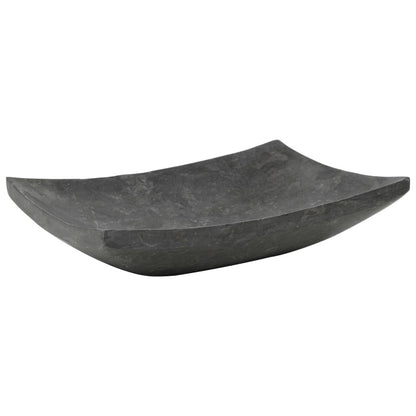 Umyvadlo 50 X 35 X 12 Cm Mramor Černé
