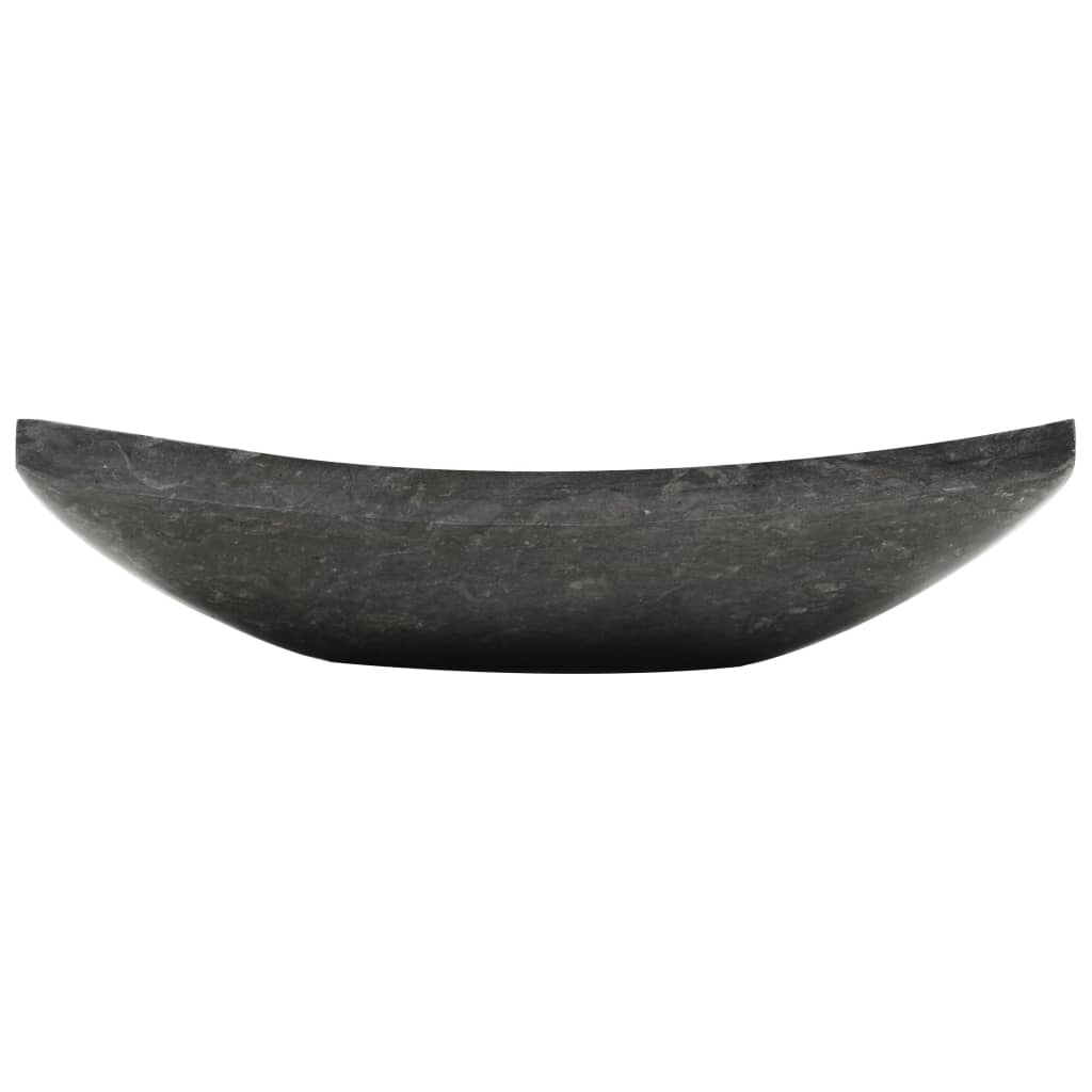 Umyvadlo 50 X 35 X 12 Cm Mramor Černé