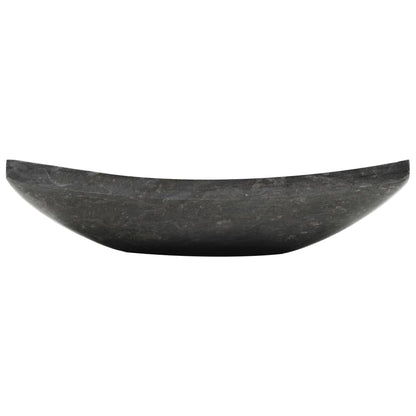Umyvadlo 50 X 35 X 12 Cm Mramor Černé