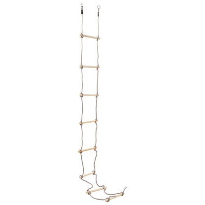 Dětský Provazový Žebřík 290 Cm Dřevo