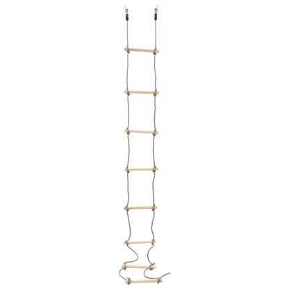 Dětský Provazový Žebřík 290 Cm Dřevo