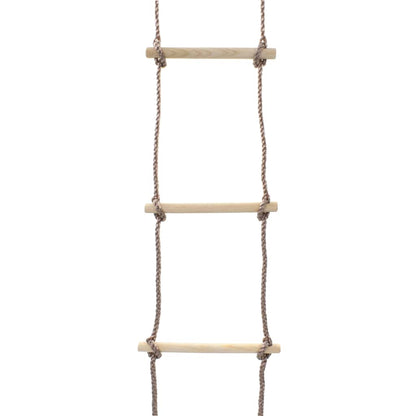 Dětský Provazový Žebřík 290 Cm Dřevo