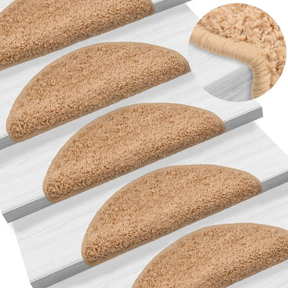 Schodové Rohože 10 Ks Hnědé Půlkulaté