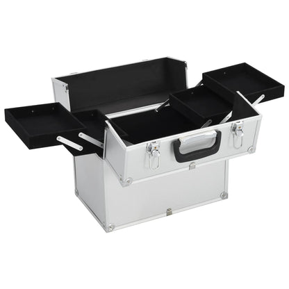 Kosmetický Kufřík 38X23X34 Cm Stříbrný Hliník