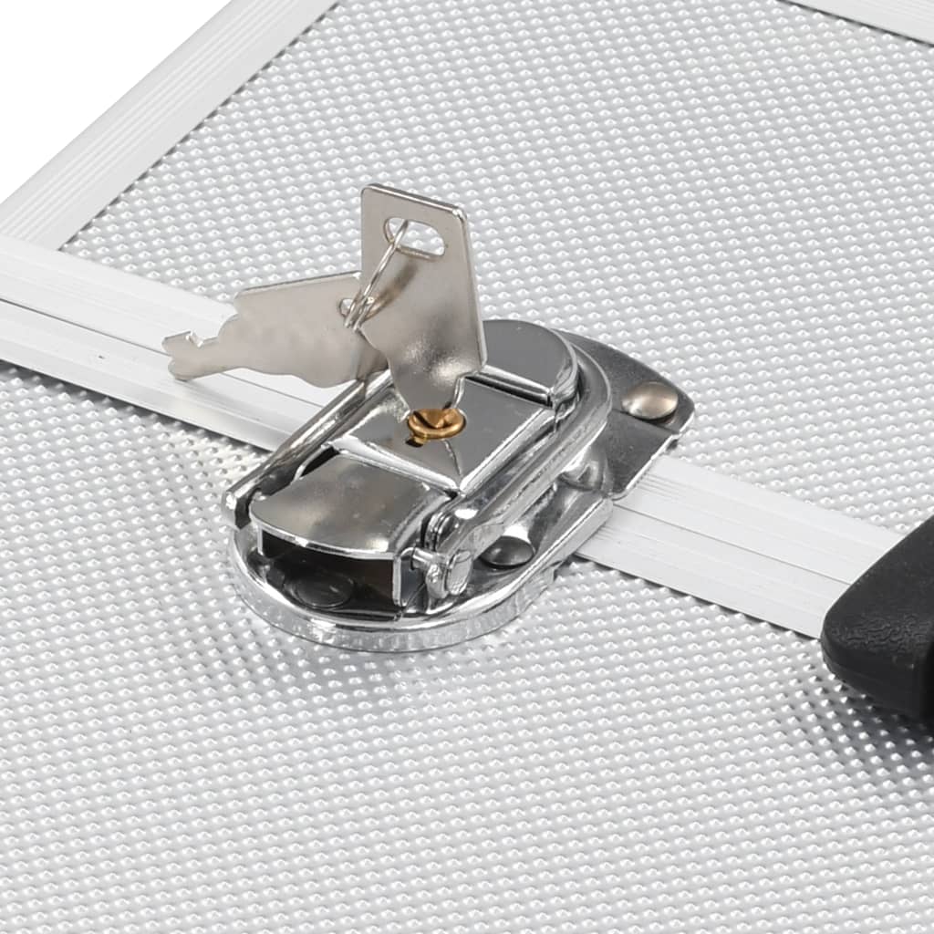 Kosmetický Kufřík 38X23X34 Cm Stříbrný Hliník