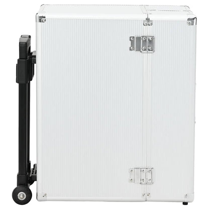 Pilotní Kufr Na Kolečkách Stříbrný Hliníkový