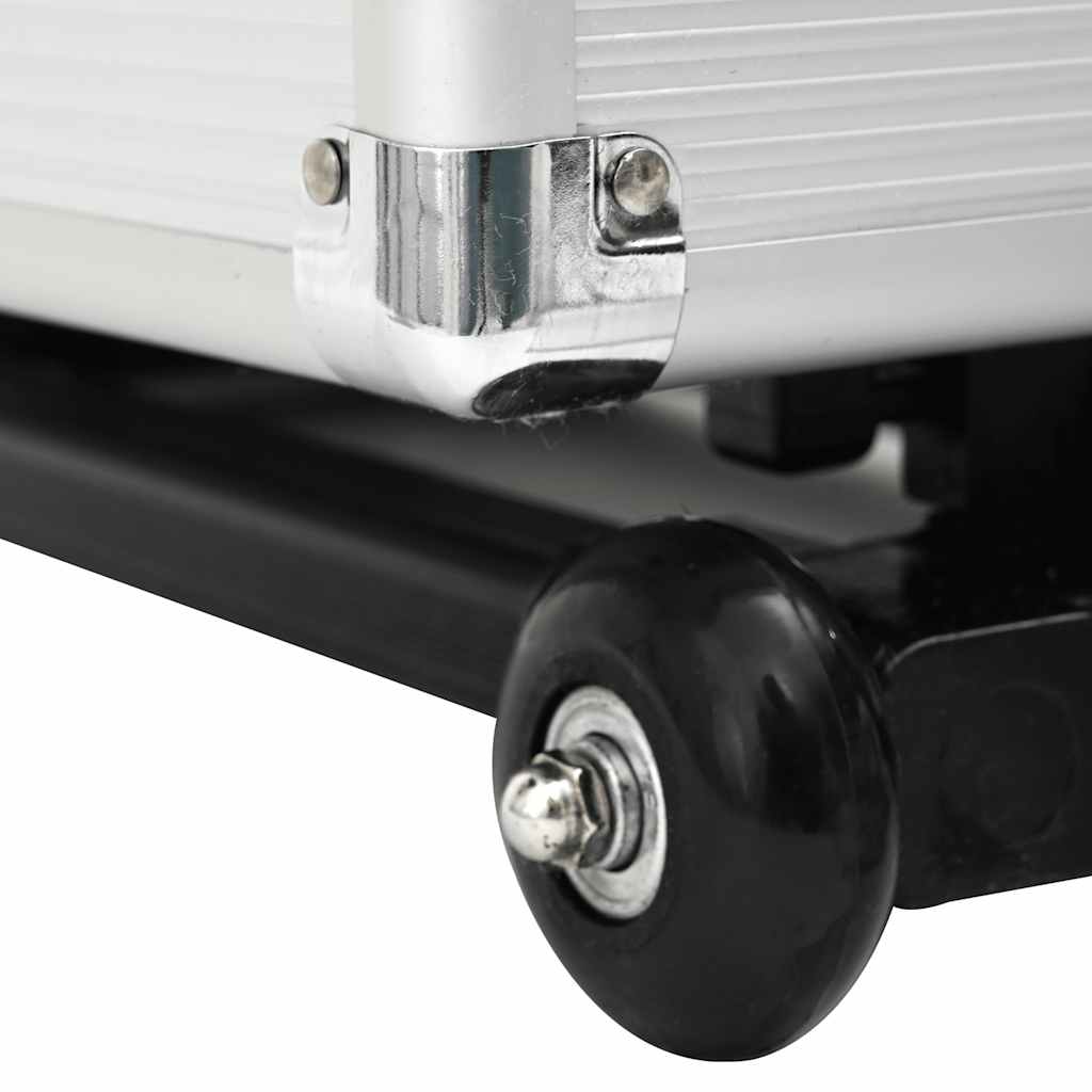 Pilotní Kufr Na Kolečkách Stříbrný Hliníkový