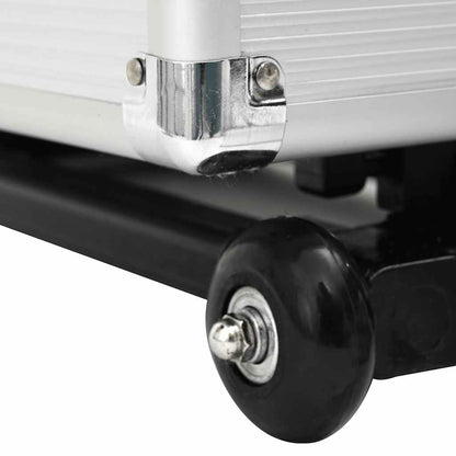 Pilotní Kufr Na Kolečkách Stříbrný Hliníkový