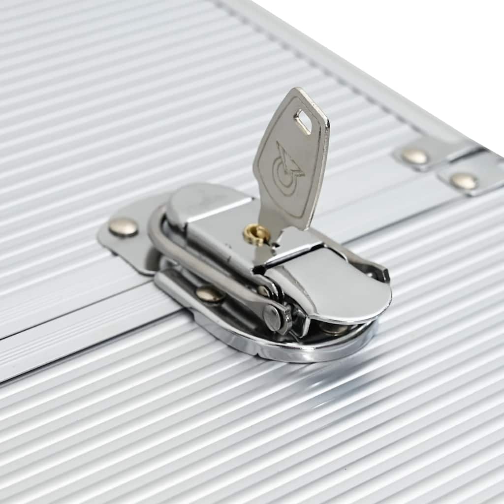 Pilotní Kufr Na Kolečkách Stříbrný Hliníkový