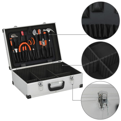 Kufr Na Nářadí 46 X 33 X 16 Cm Stříbrný Hliník