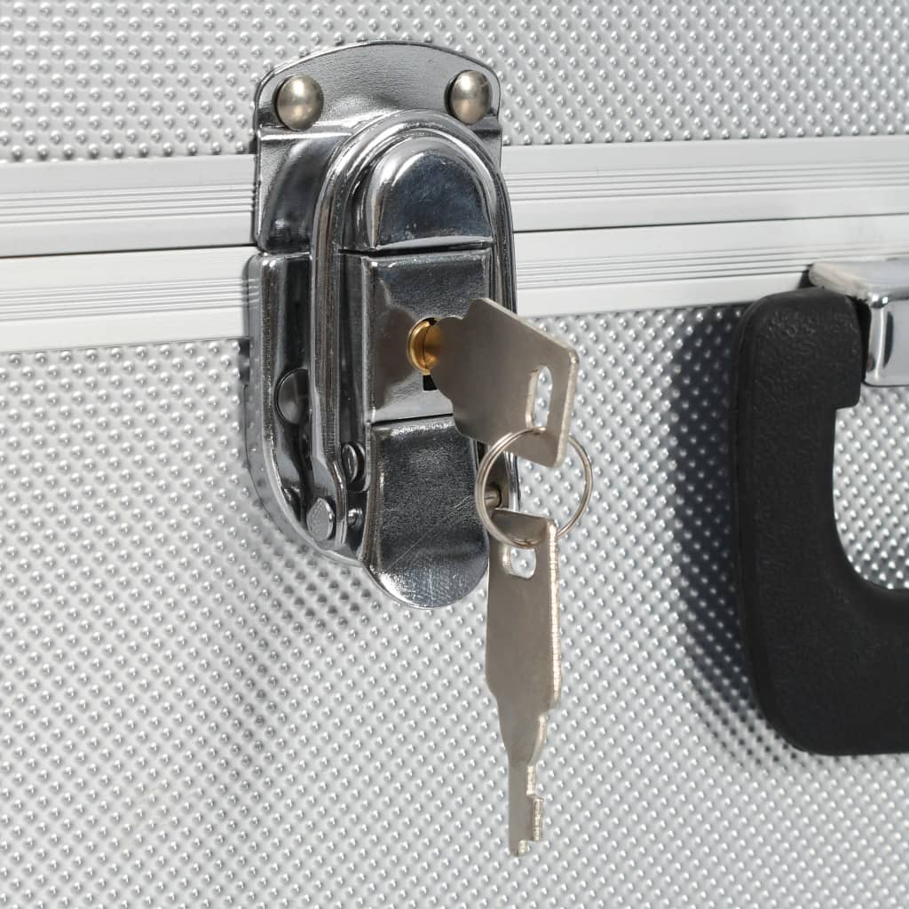 Kufr Na Nářadí 38 X 22,5 X 34 Cm Stříbrný Hliník