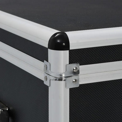 Úložné Kufry 3 Ks Černé Hliníkové