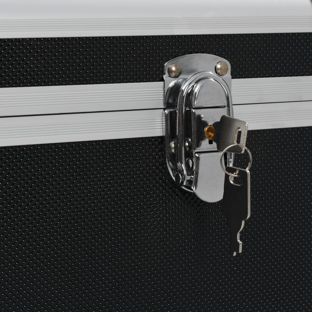 Úložné Kufry 3 Ks Černé Hliníkové