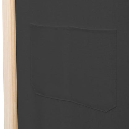 3Dílný Paraván Šedý 120 X 170 X 4 Cm Textil