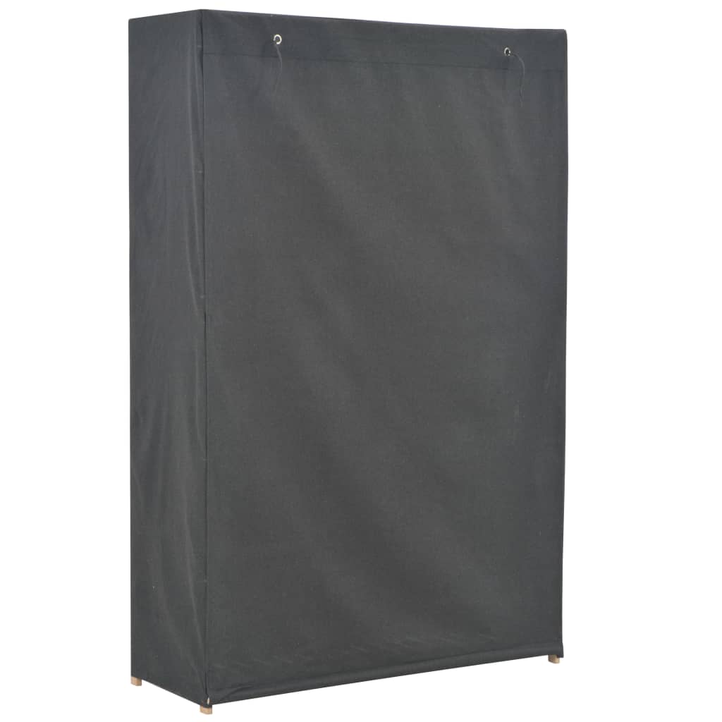 Šatní Skříň Šedá 110 X 40 X 170 Cm Textil