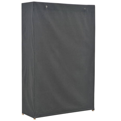 Šatní Skříň Šedá 110 X 40 X 170 Cm Textil