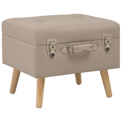 Stolička S Úložným Prostorem 40 Cm Textil