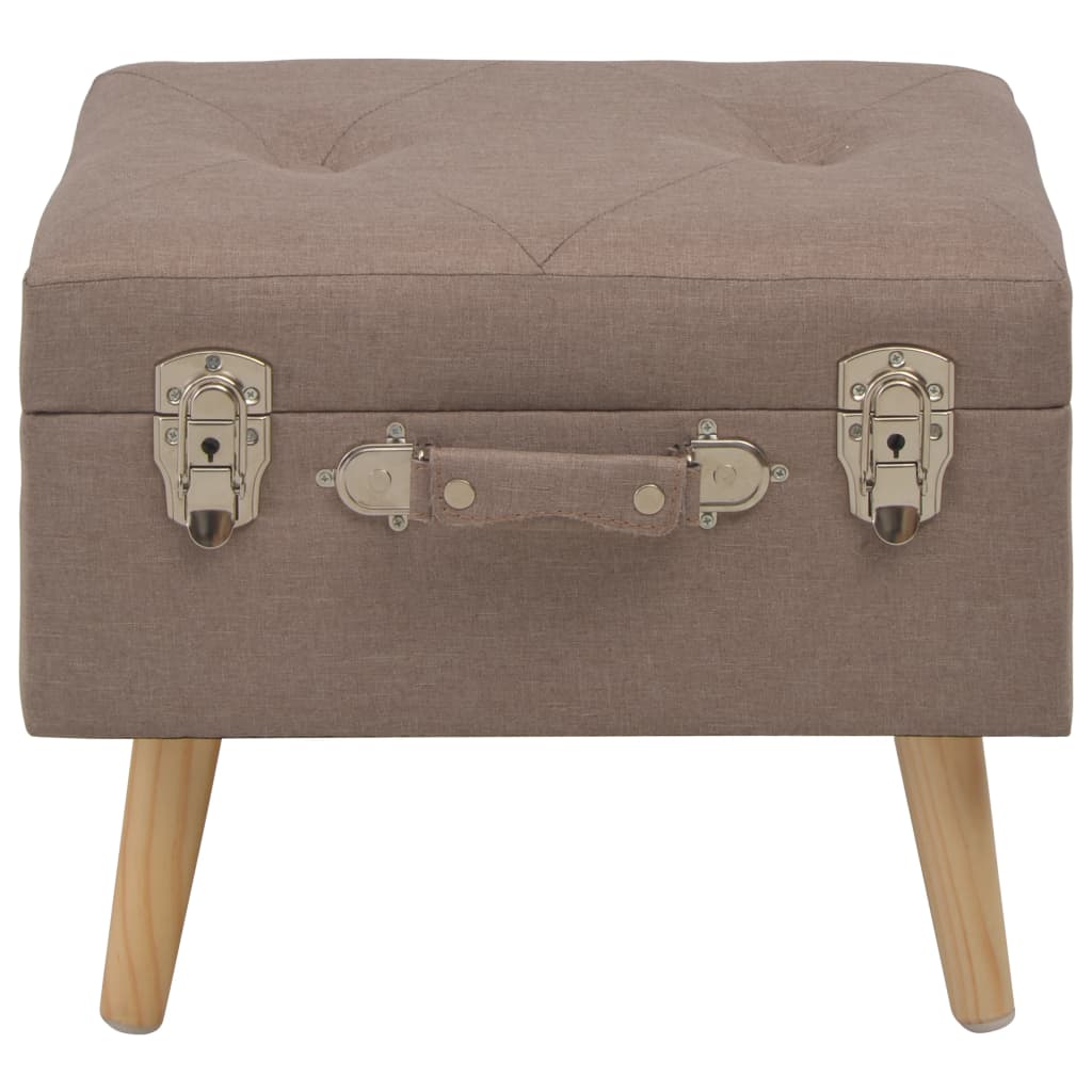 Stolička S Úložným Prostorem 40 Cm Textil
