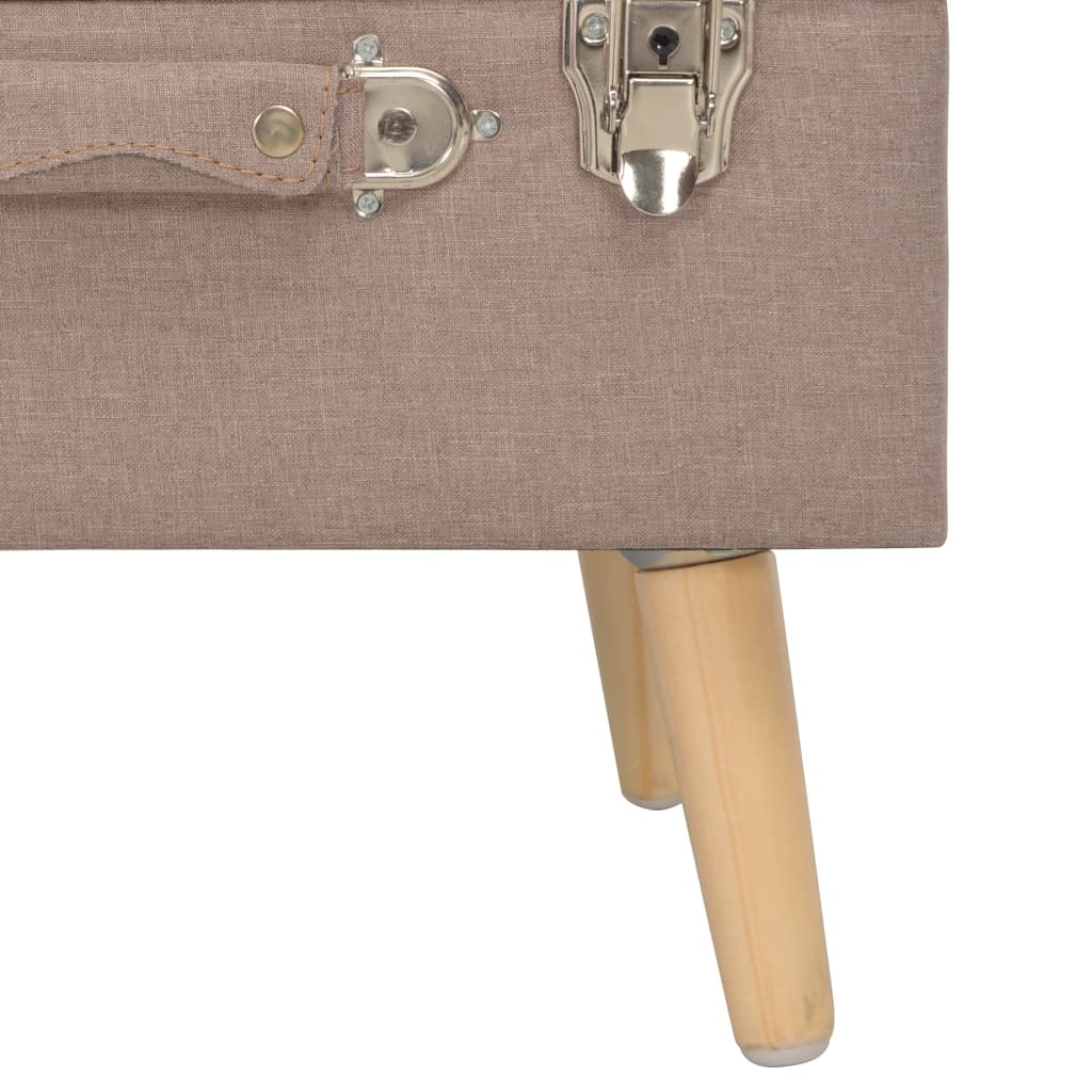 Stolička S Úložným Prostorem 40 Cm Textil