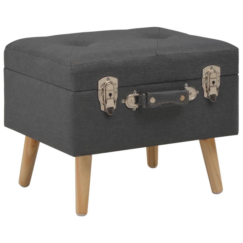 Stolička S Úložným Prostorem 40 Cm Textil