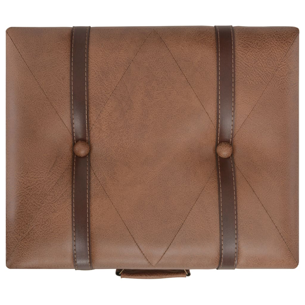 Stolička S Úložným Prostorem 40 Cm Umělá Kůže