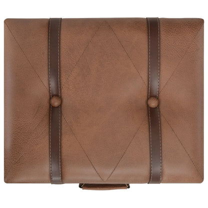 Stolička S Úložným Prostorem 40 Cm Umělá Kůže