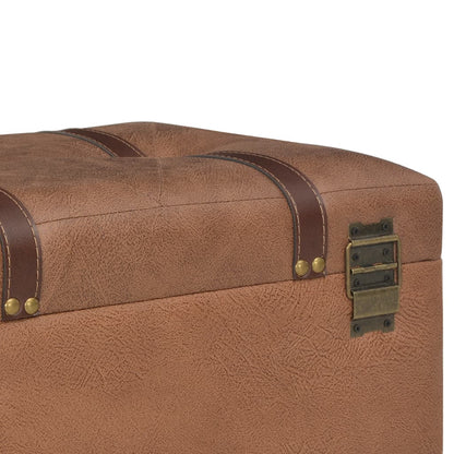 Stolička S Úložným Prostorem 40 Cm Umělá Kůže