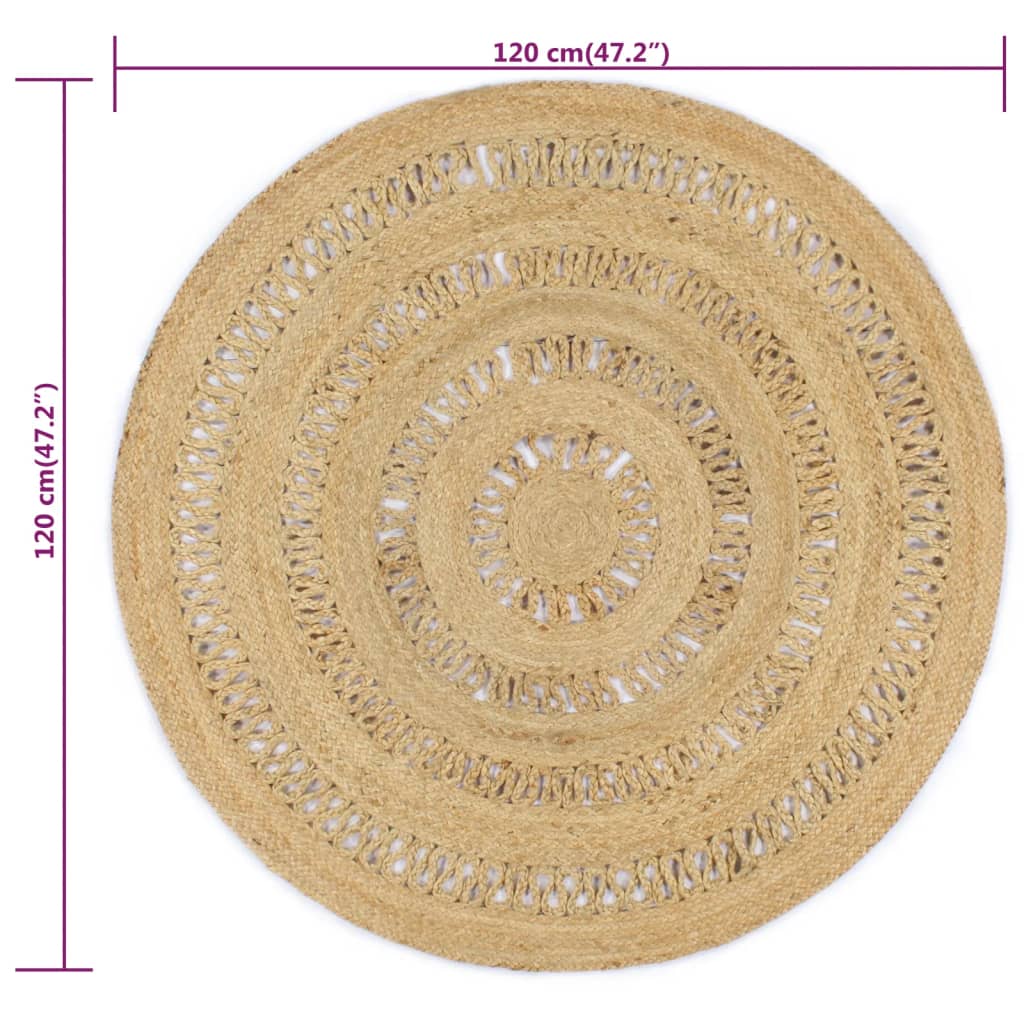 Ručně Vyrobený Koberec Ze Splétané Juty