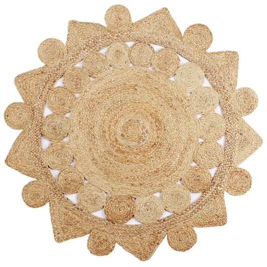 Ručně Vyrobený Koberec Pletená Juta