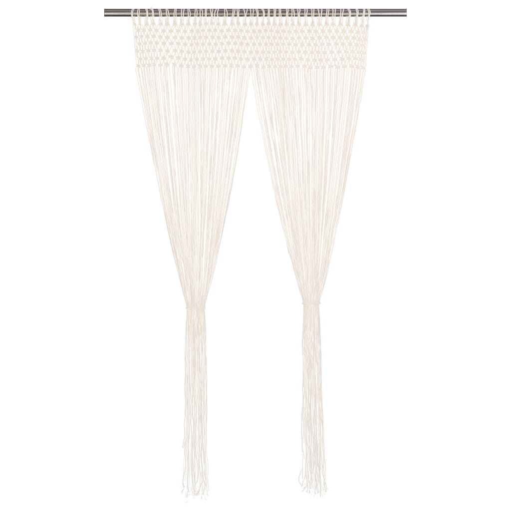 Macramé Závěs 140 X 240 Cm Bavlna