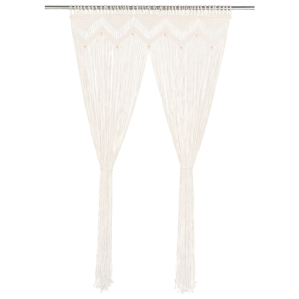 Macrame Závěs 140 X 240 Cm Bavlna